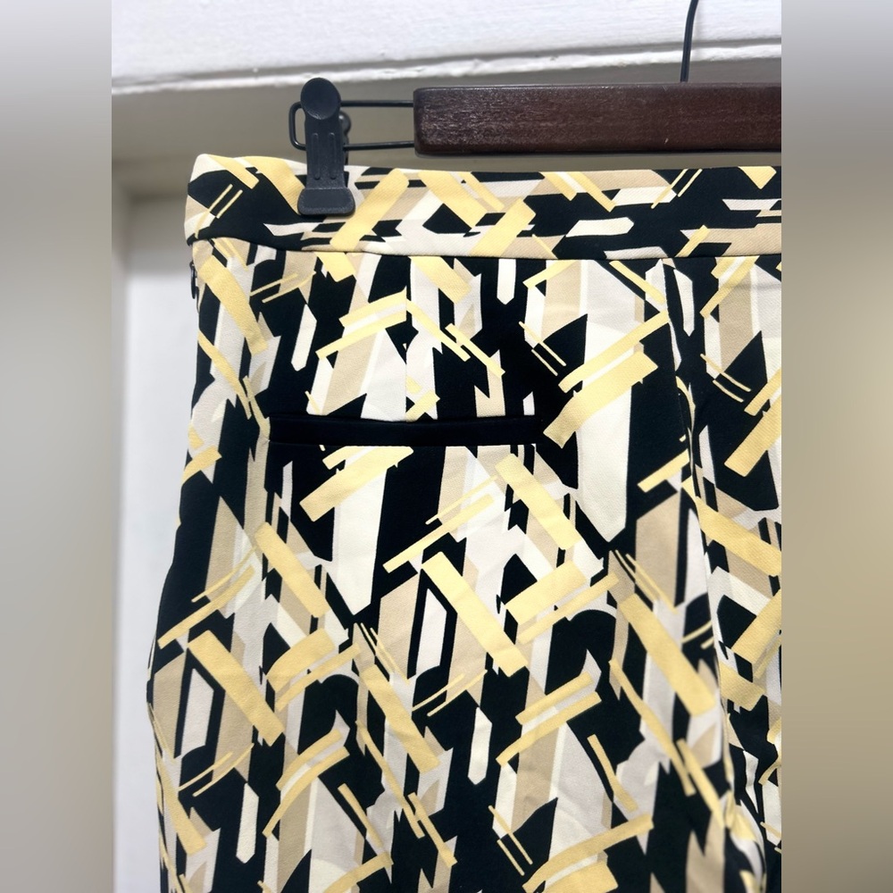 Zara Basic Pants Womens Size Medium Geometric Ret… - image 4